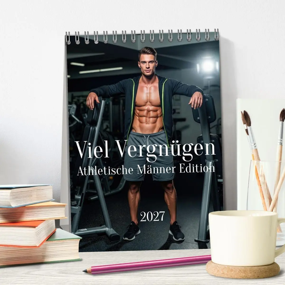 Bild: 9783516836844 | Viel Vergnügen - Athletische Männer Edition (Tischkalender 2027 DIN...