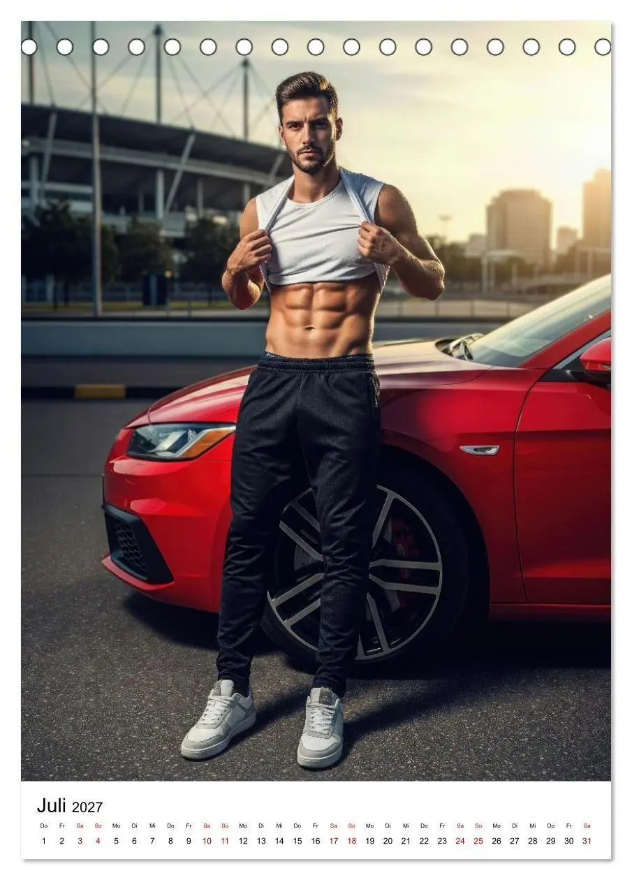 Bild: 9783516836844 | Viel Vergnügen - Athletische Männer Edition (Tischkalender 2027 DIN...