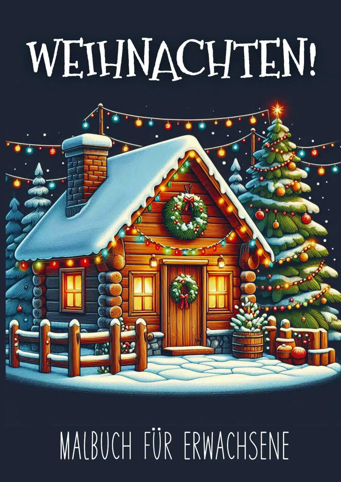 Cover: 9789403826844 | Malbuch für Erwachsene - Weihnachten! | Malbücher für Erwachsene