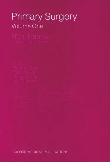 Cover: 9780192616944 | Primary Surgery V1 | Non-Trauma: Low P | King | Taschenbuch | XII