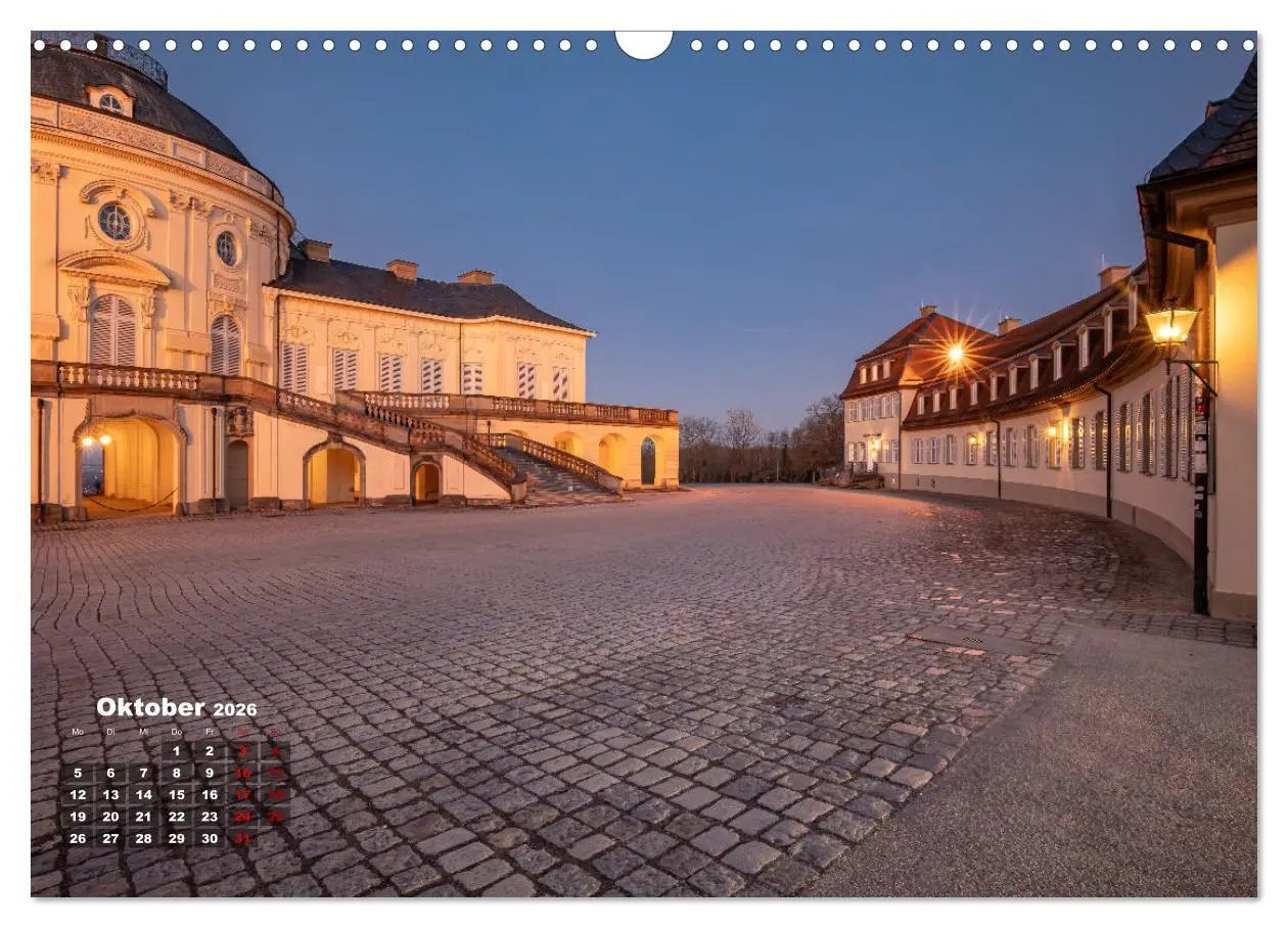Bild: 9783457286944 | Schloss Solitude bei Tag und bei Nacht (Wandkalender 2026 DIN A3...