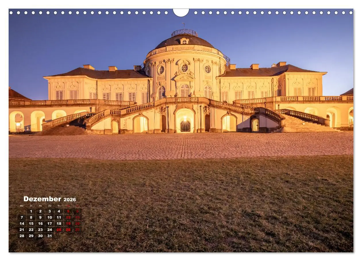 Bild: 9783457286944 | Schloss Solitude bei Tag und bei Nacht (Wandkalender 2026 DIN A3...