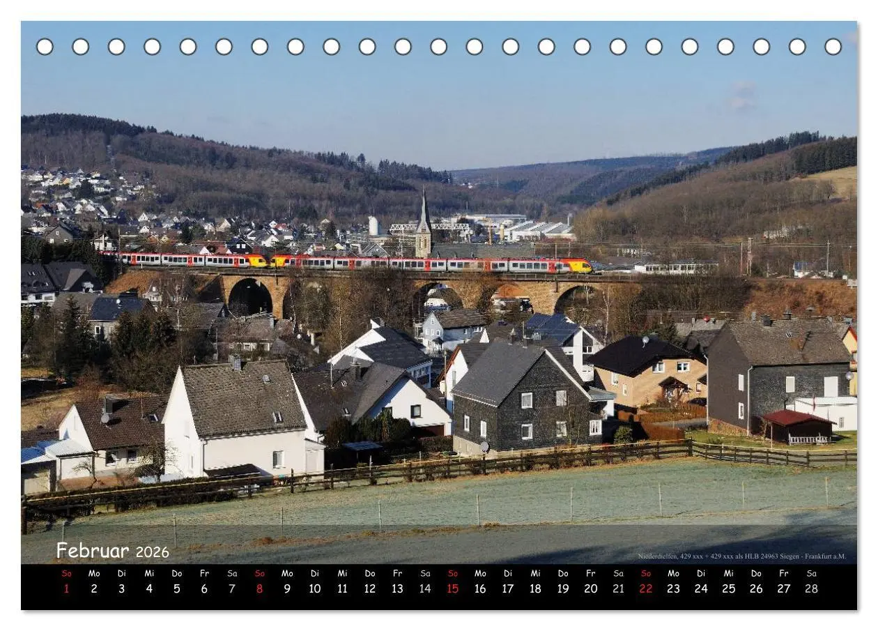 Bild: 9783516066944 | Eisenbahn im Kreis Siegen-Wittgenstein (Tischkalender 2026 DIN A5...