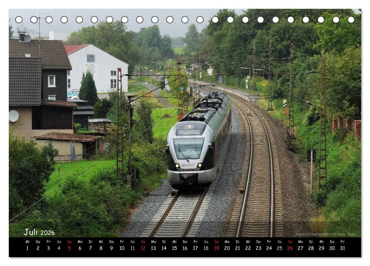Bild: 9783516066944 | Eisenbahn im Kreis Siegen-Wittgenstein (Tischkalender 2026 DIN A5...