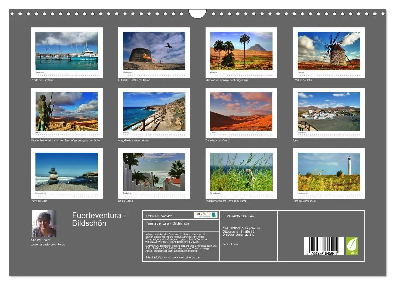 Bild: 9783569846944 | Fuerteventura - Bildschön (Wandkalender 2027 DIN A3 quer), CALVENDO...