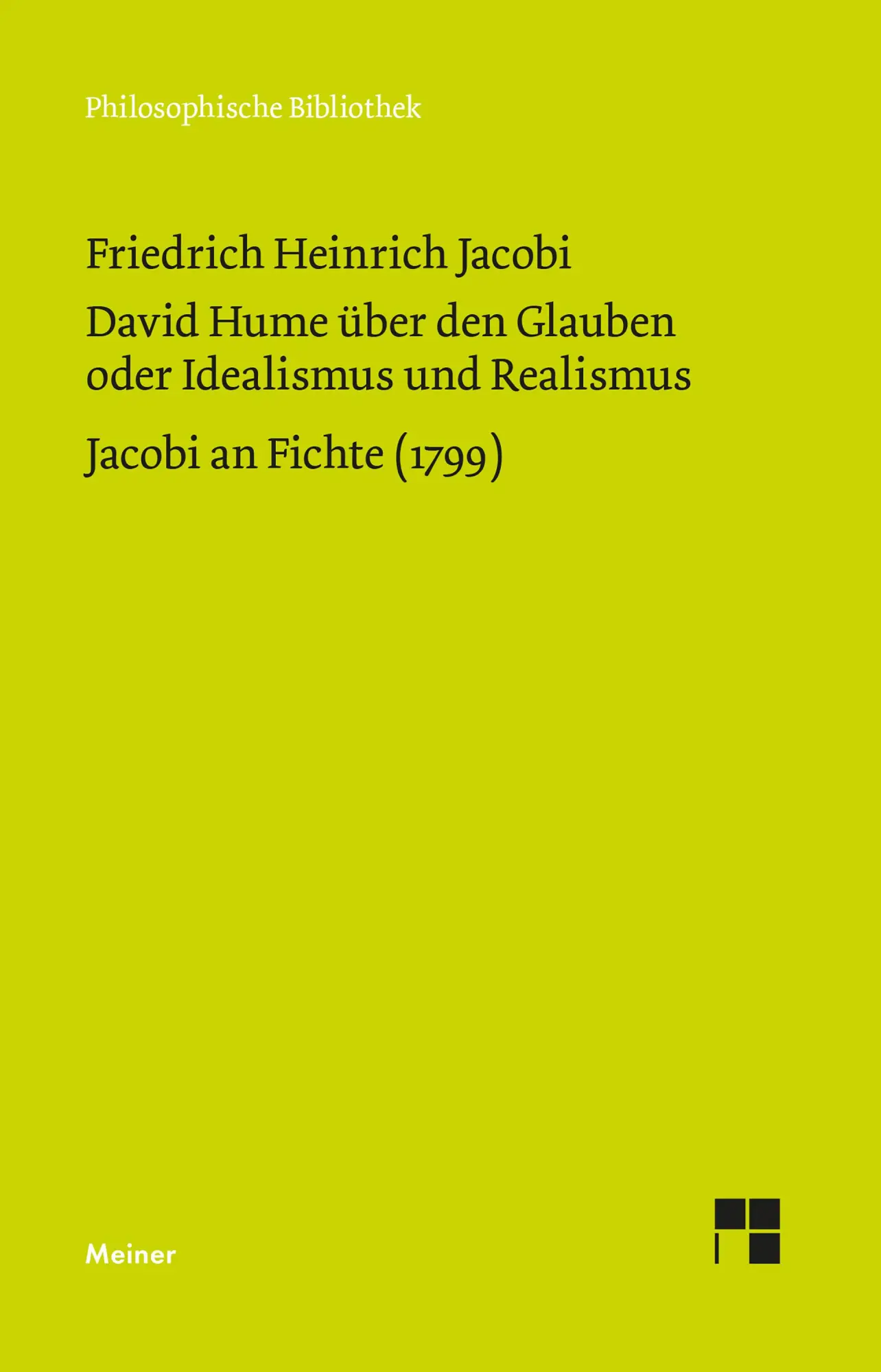 Cover: 9783787336944 | David Hume über den Glauben oder Idealismus und Realismus. Ein...