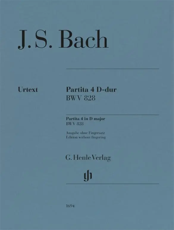 Cover: 9790201816944 | Johann Sebastian Bach - Partita Nr. 4 D-dur BWV 828 | Deutsch | 2023