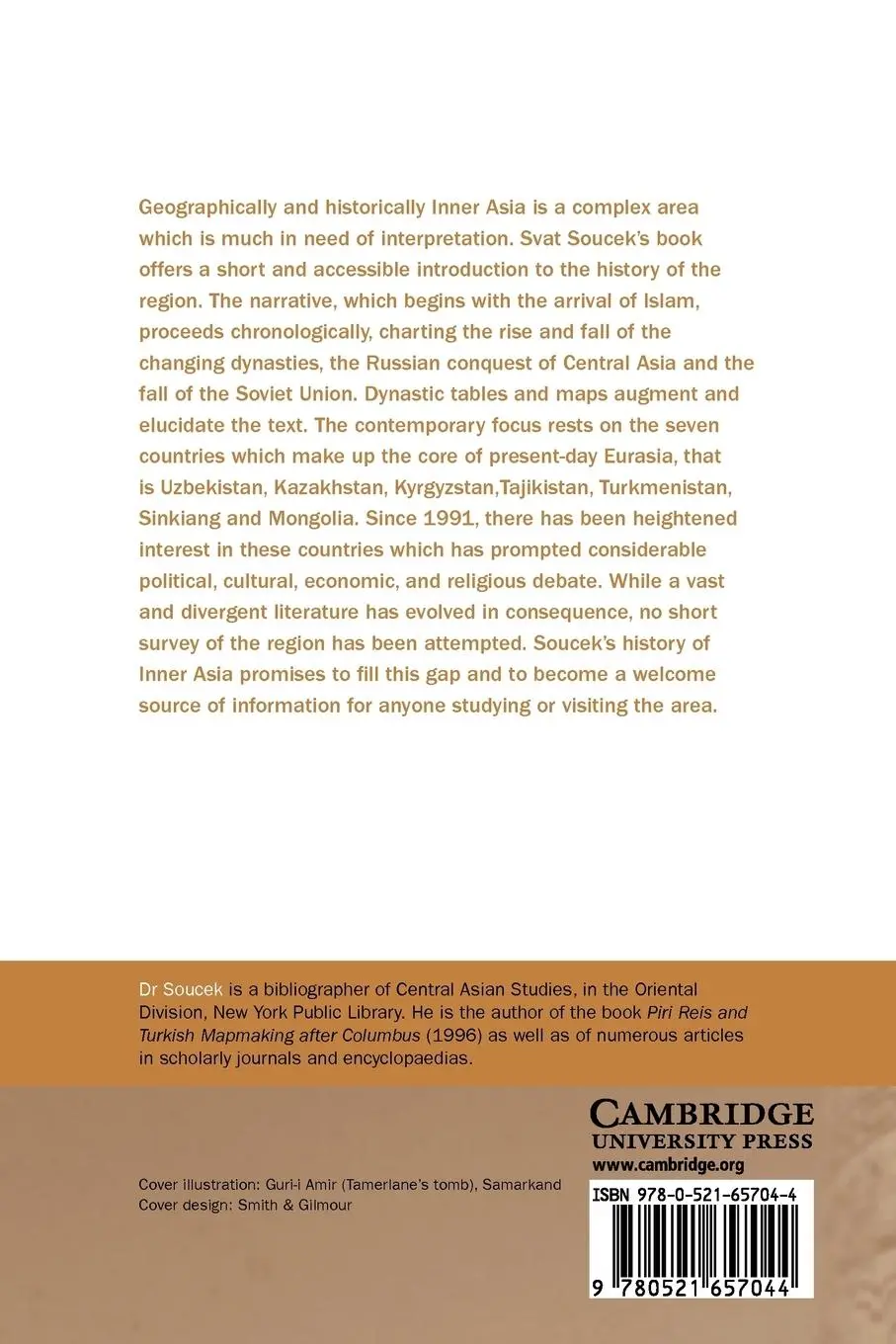 Rückseite: 9780521657044 | A History of Inner Asia | Svatopluk Soucek (u. a.) | Taschenbuch