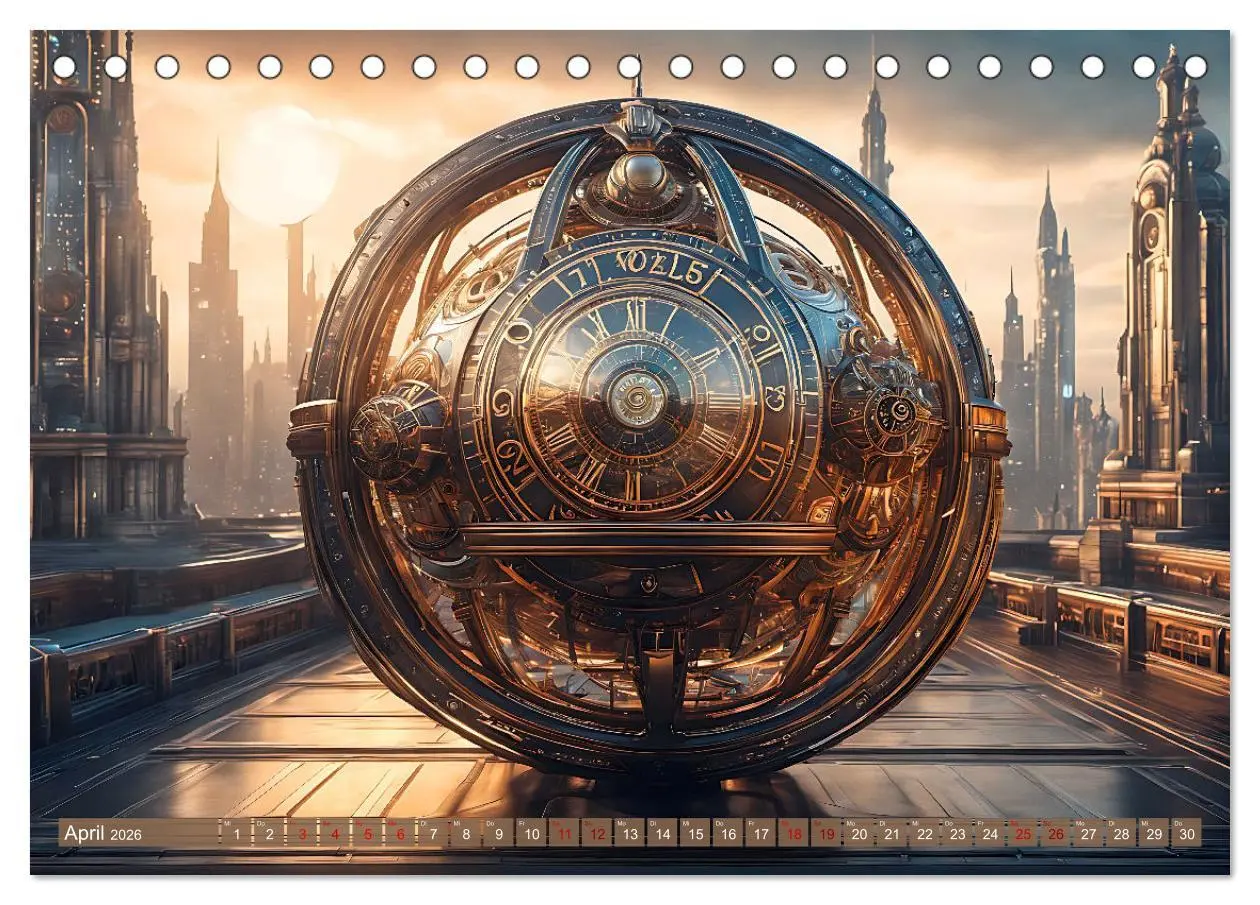 Bild: 9783457487044 | Steampunk Maschinenwelt (Tischkalender 2026 DIN A5 quer), CALVENDO...
