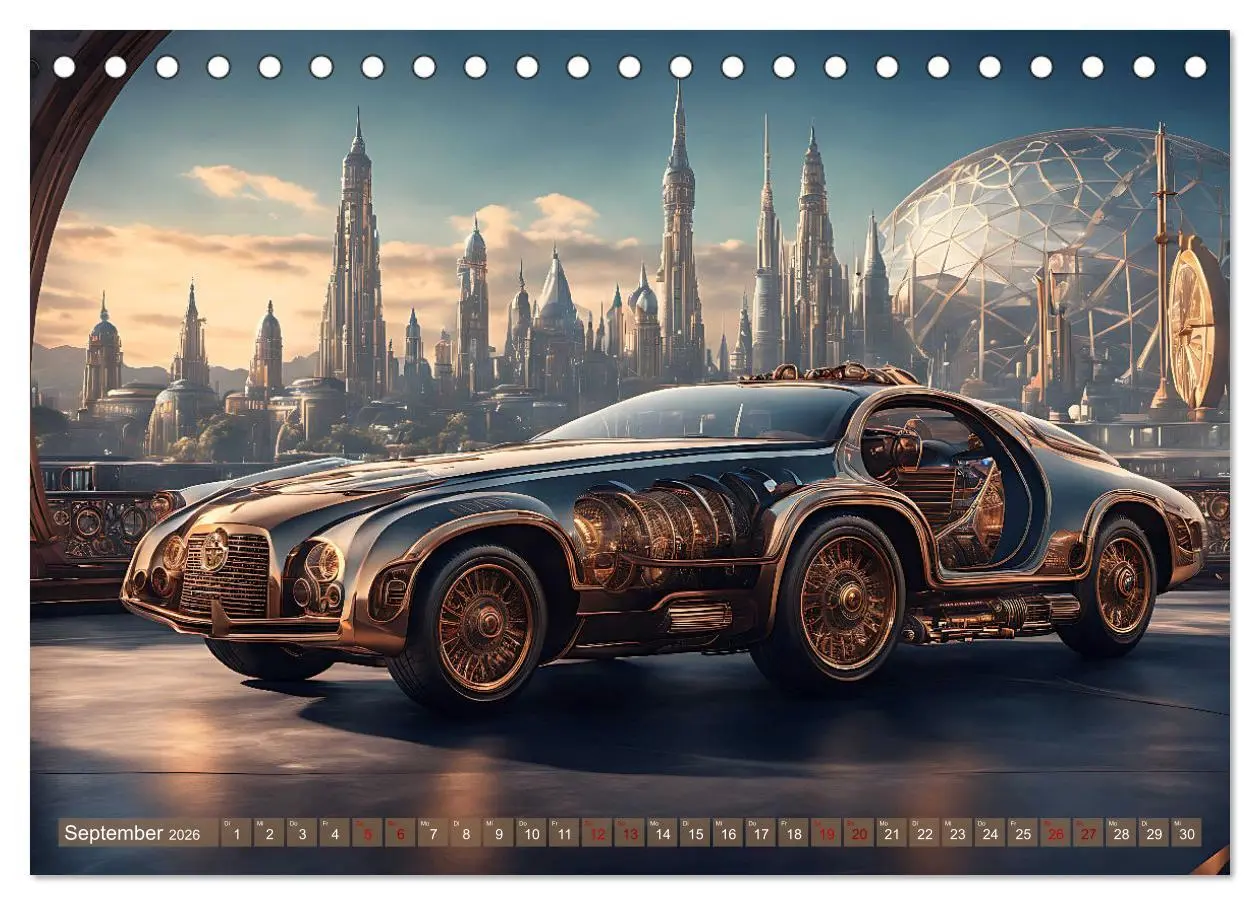 Bild: 9783457487044 | Steampunk Maschinenwelt (Tischkalender 2026 DIN A5 quer), CALVENDO...