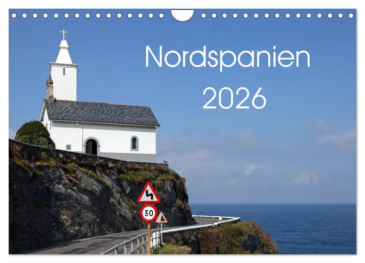 Cover: 9783457867044 | Nordspanien (Wandkalender 2026 DIN A4 quer), CALVENDO Monatskalender