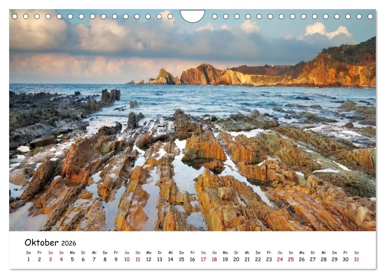 Bild: 9783457867044 | Nordspanien (Wandkalender 2026 DIN A4 quer), CALVENDO Monatskalender