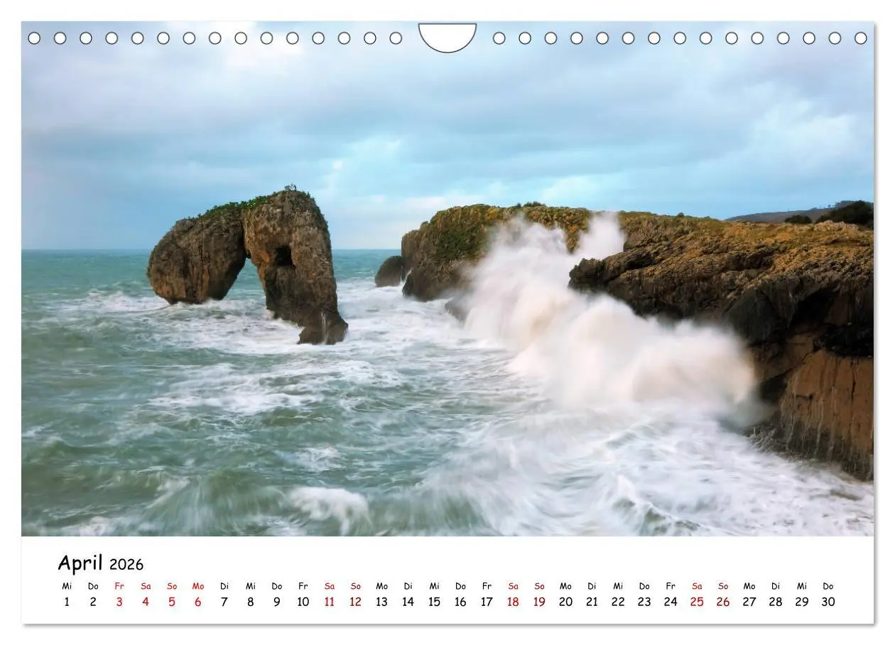 Bild: 9783457867044 | Nordspanien (Wandkalender 2026 DIN A4 quer), CALVENDO Monatskalender