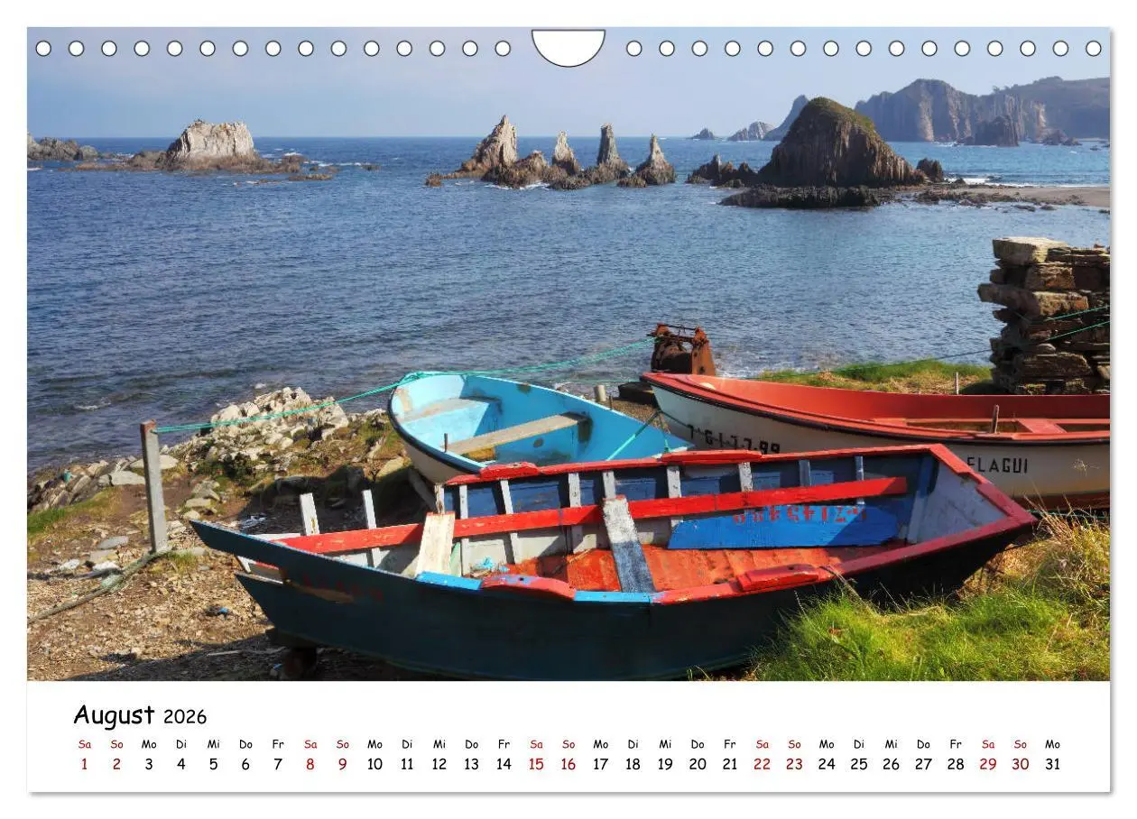 Bild: 9783457867044 | Nordspanien (Wandkalender 2026 DIN A4 quer), CALVENDO Monatskalender