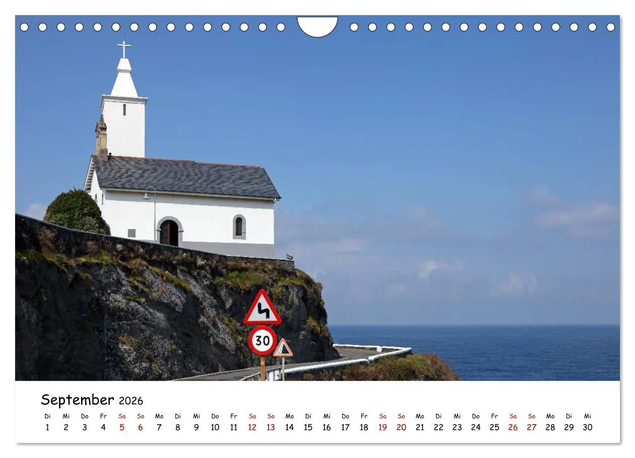Bild: 9783457867044 | Nordspanien (Wandkalender 2026 DIN A4 quer), CALVENDO Monatskalender