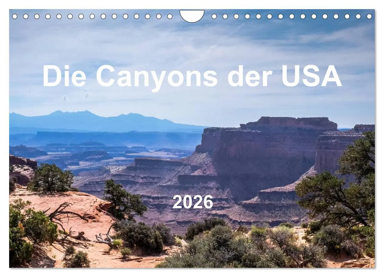 Cover: 9783516027044 | Die Canyons der USA (Wandkalender 2026 DIN A4 quer), CALVENDO...
