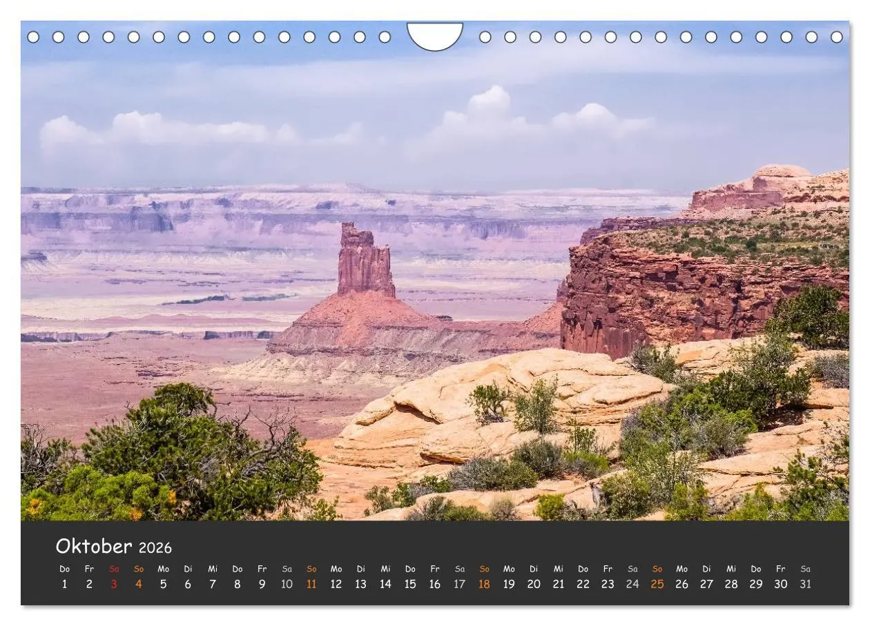 Bild: 9783516027044 | Die Canyons der USA (Wandkalender 2026 DIN A4 quer), CALVENDO...