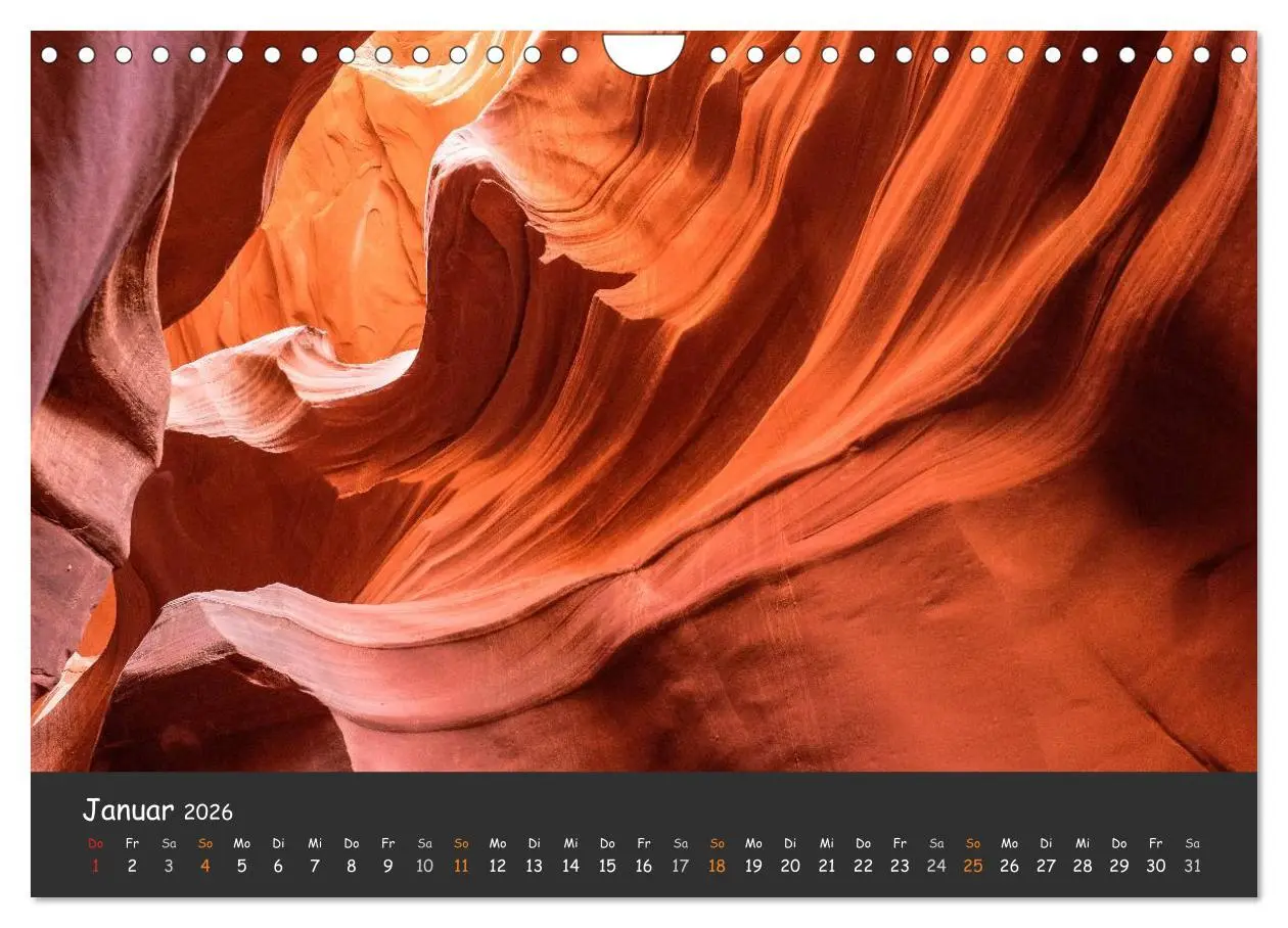 Bild: 9783516027044 | Die Canyons der USA (Wandkalender 2026 DIN A4 quer), CALVENDO...