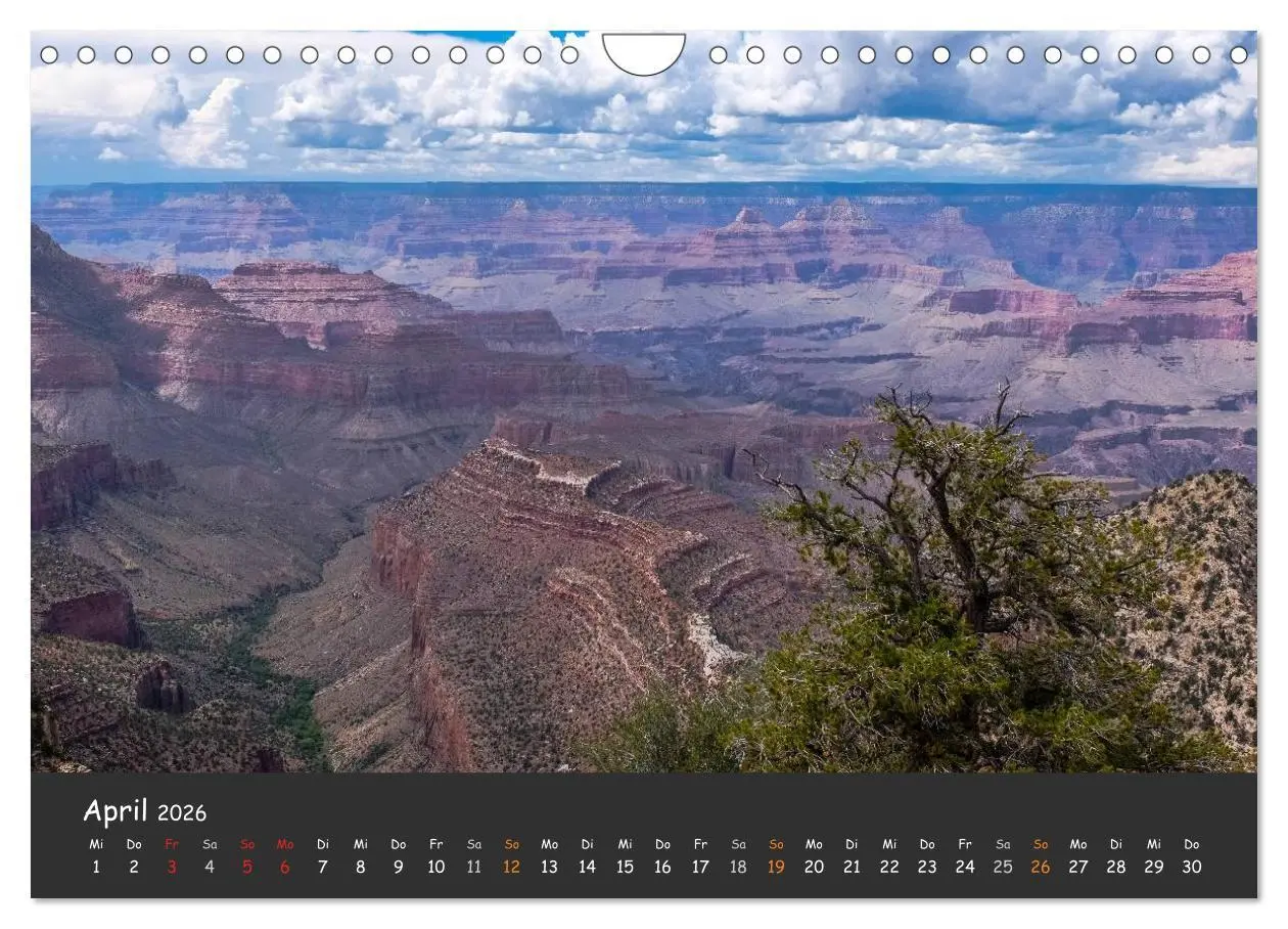 Bild: 9783516027044 | Die Canyons der USA (Wandkalender 2026 DIN A4 quer), CALVENDO...