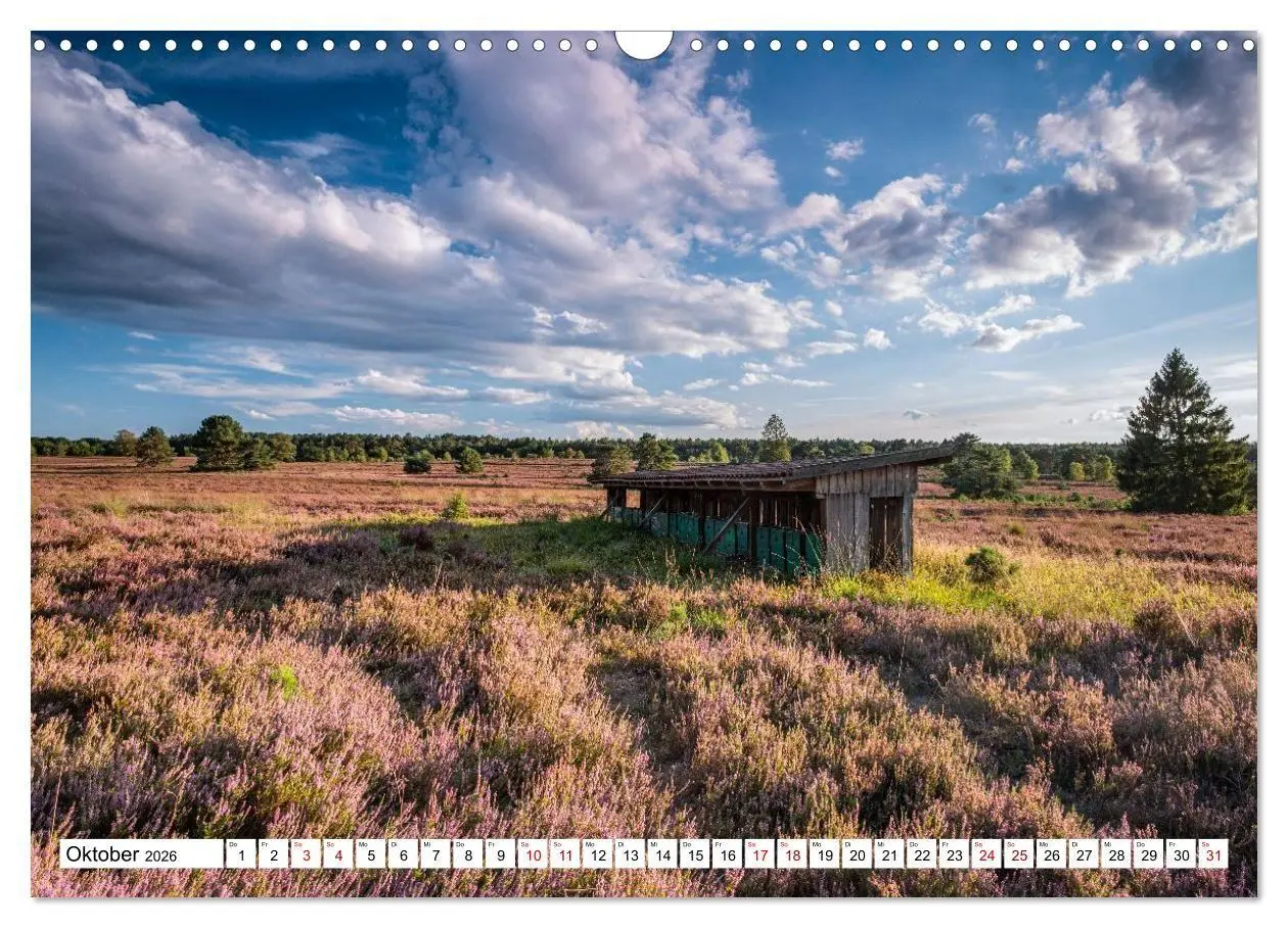 Bild: 9783516717044 | Lüneburger Heide: Die Nordheide (Wandkalender 2026 DIN A3 quer),...