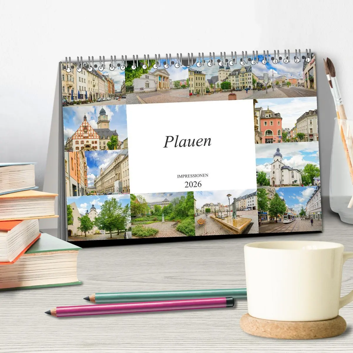 Bild: 9783457787144 | Plauen Impressionen (Tischkalender 2026 DIN A5 quer), CALVENDO...