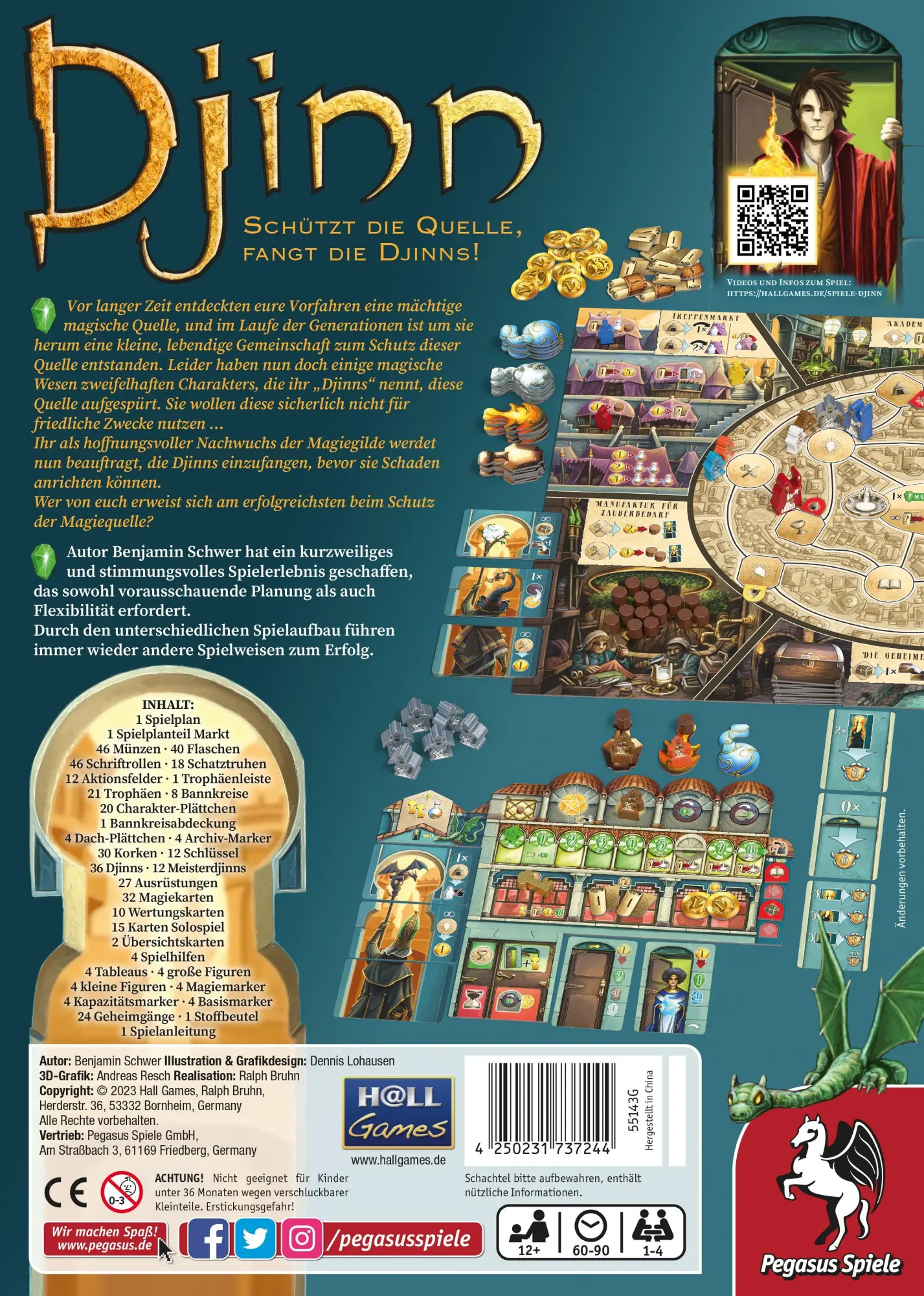 Bild: 4250231737244 | Djinn | Benjamin Schwer | Spiel | 55143G | Deutsch | 2023
