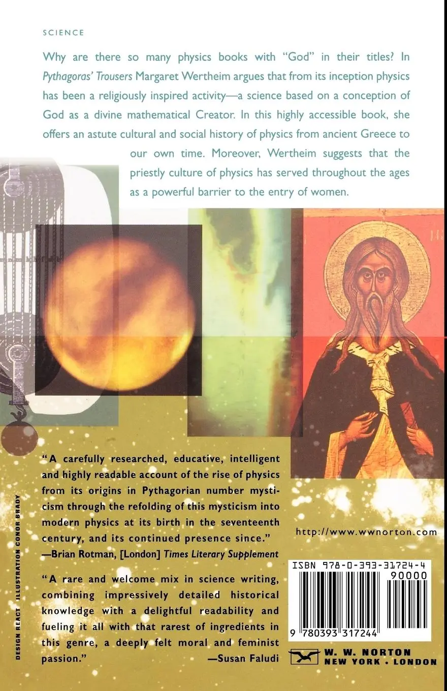 Rückseite: 9780393317244 | Pythagoras's Trousers | God, Physics, and the Gender War | Wertheim