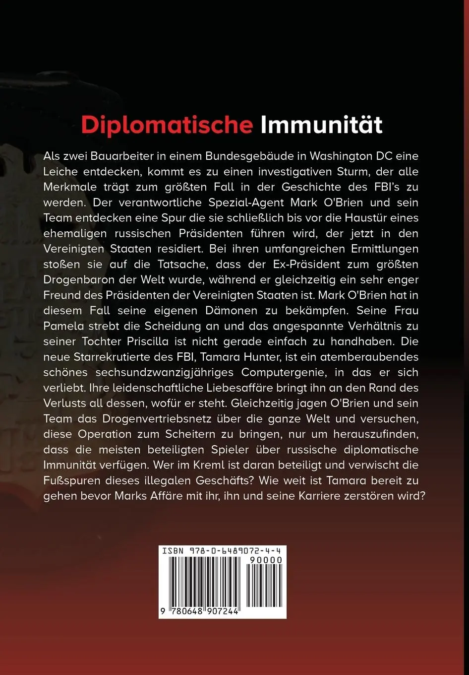 Rückseite: 9780648907244 | Diplomatische Immunität | Klaus Klatt | Taschenbuch | 430 S. | Deutsch