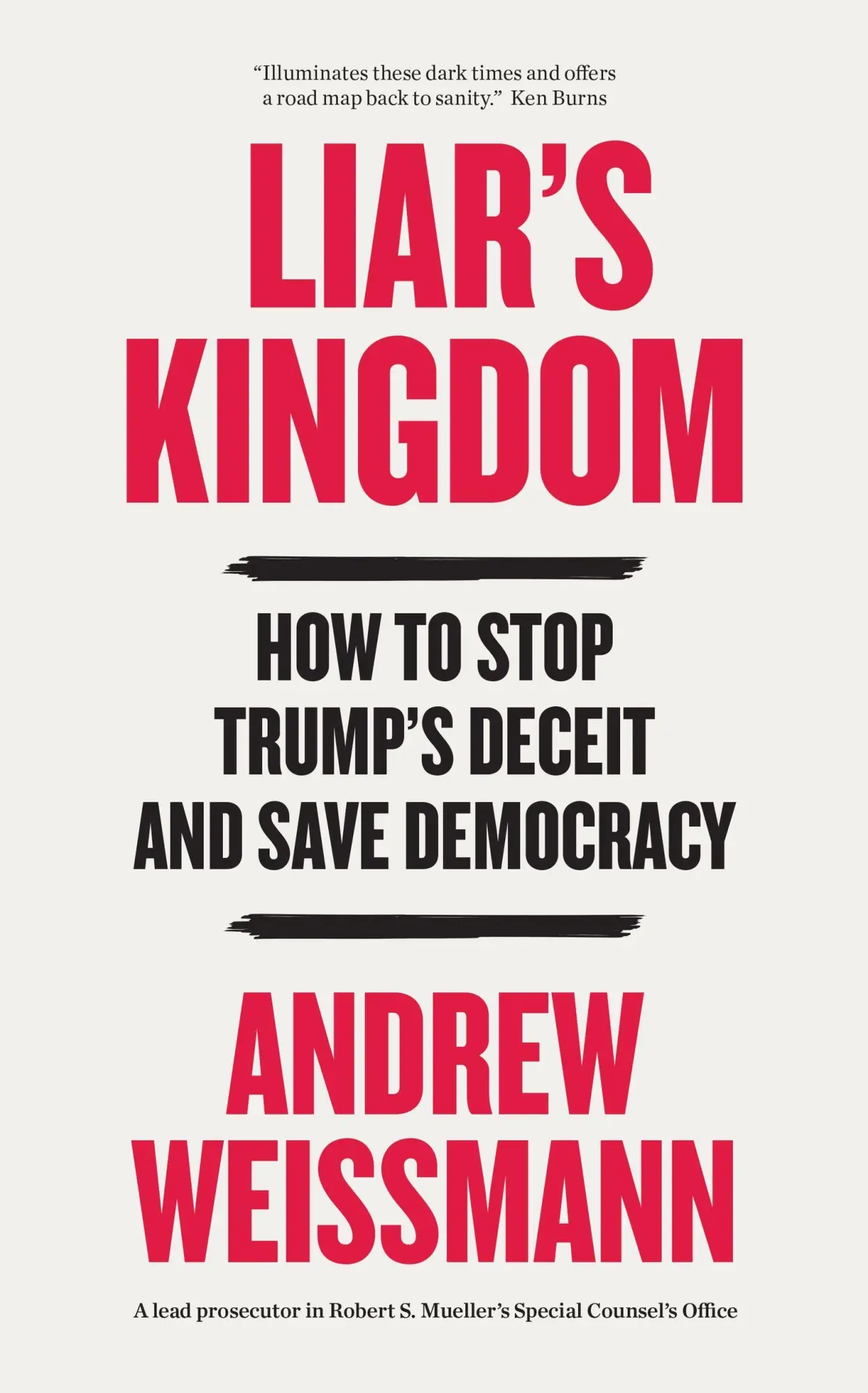 Cover: 9781035447244 | Liar's Kingdom | Andrew Weissmann | Buch | Englisch | 2026