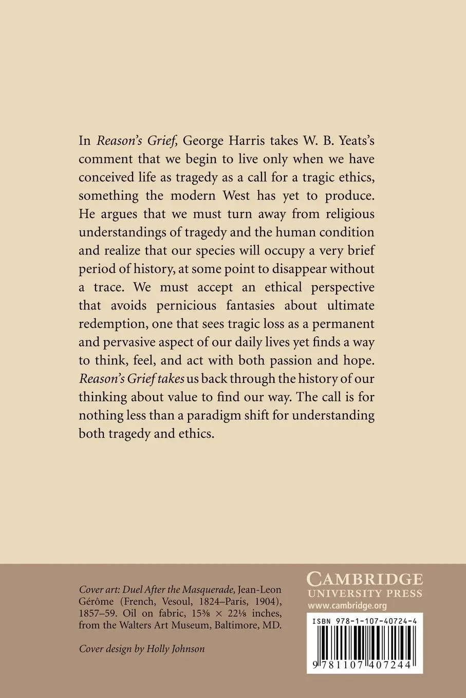 Rückseite: 9781107407244 | Reason's Grief | An Essay on Tragedy and Value | George W. Harris