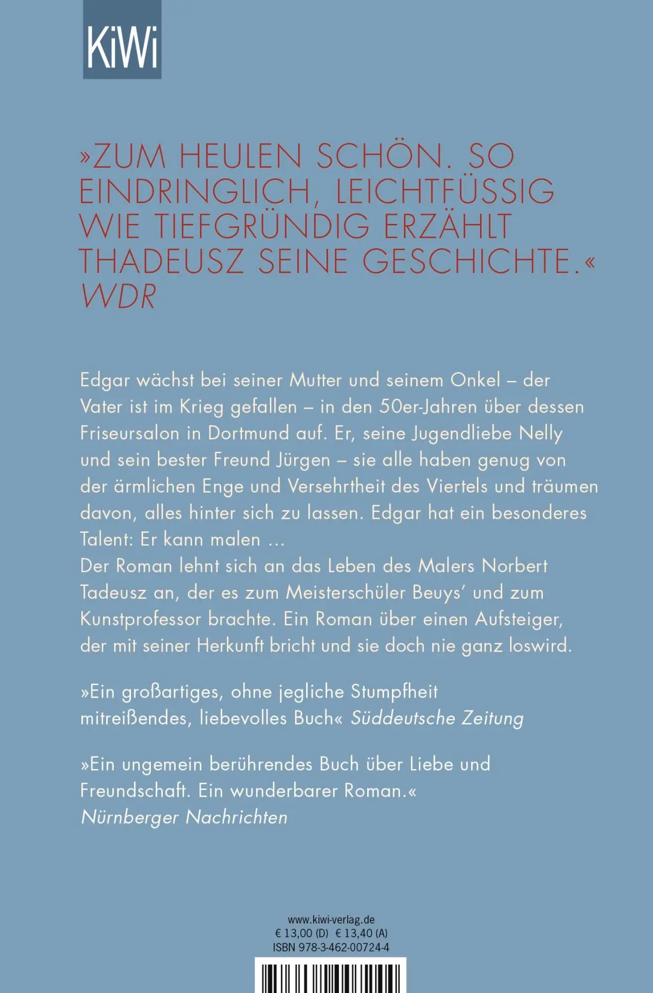 Rückseite: 9783462007244 | Steinhammerstraße | Roman | Jörg Thadeusz | Taschenbuch | 352 S.