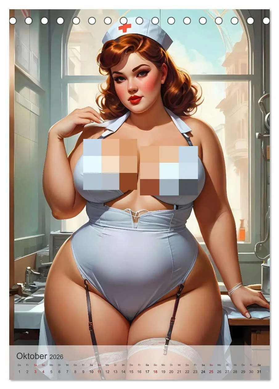 Bild: 9783516247244 | Pin-up Girls - Dralle Schönheiten (Tischkalender 2026 DIN A5 hoch),...