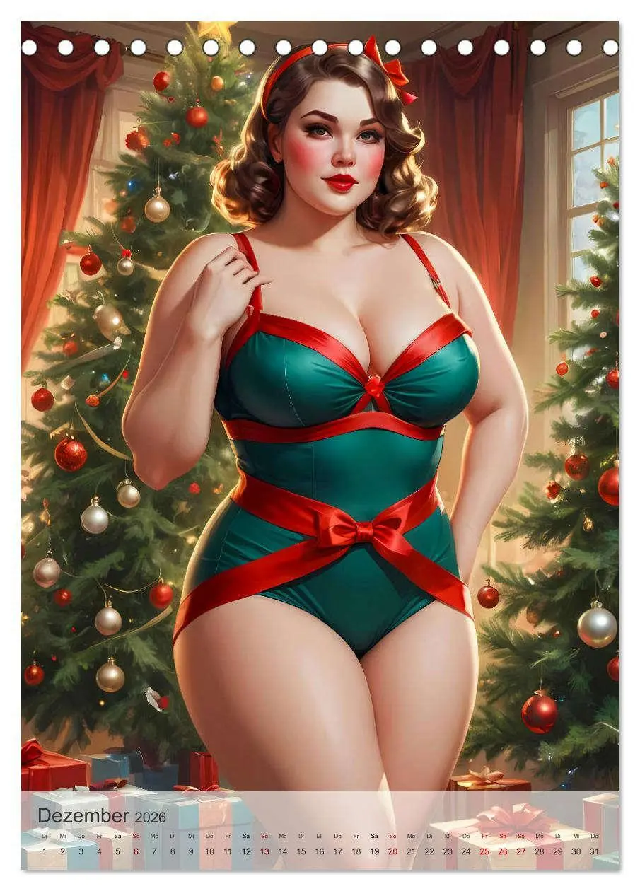 Bild: 9783516247244 | Pin-up Girls - Dralle Schönheiten (Tischkalender 2026 DIN A5 hoch),...