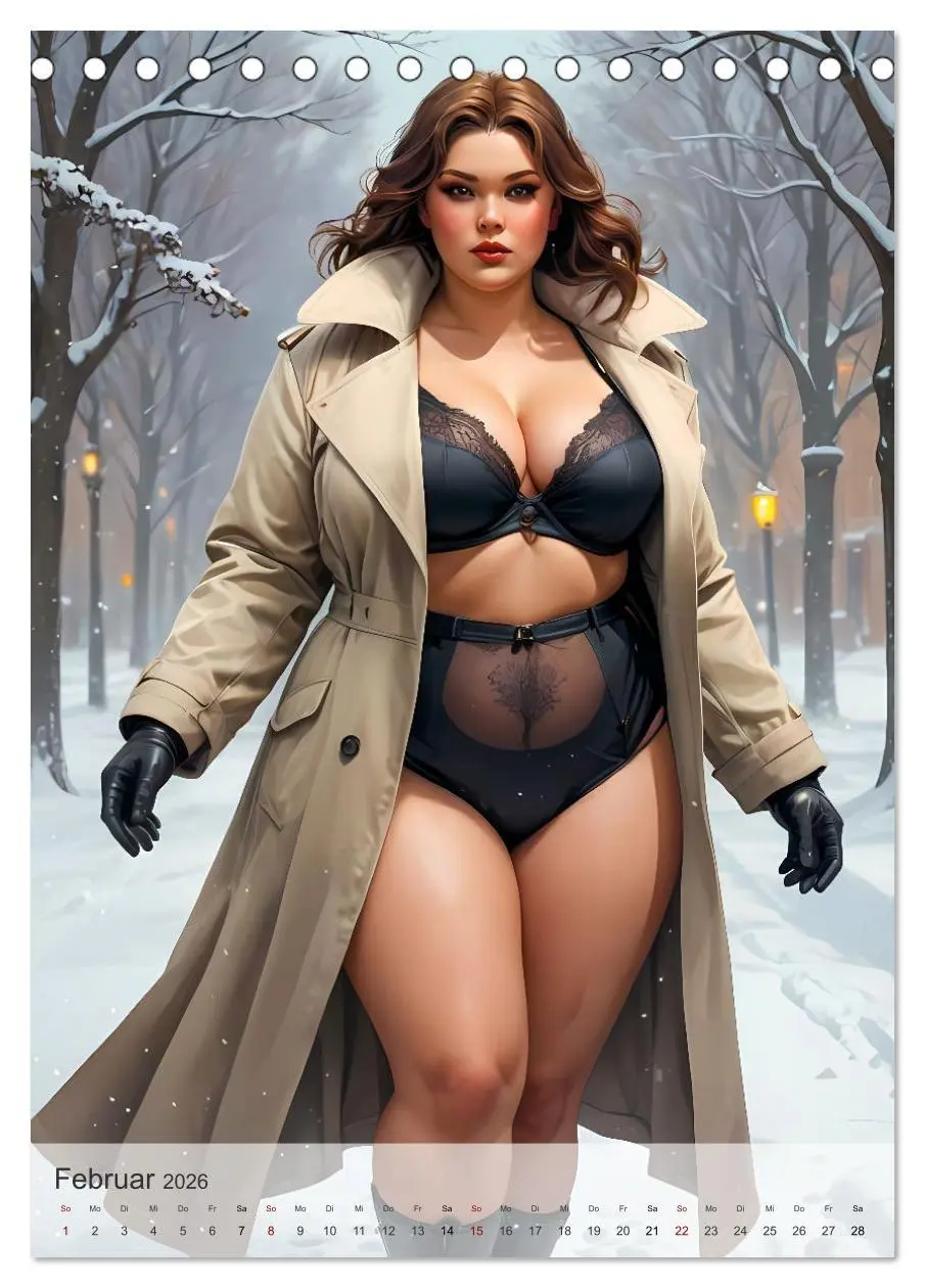 Bild: 9783516247244 | Pin-up Girls - Dralle Schönheiten (Tischkalender 2026 DIN A5 hoch),...