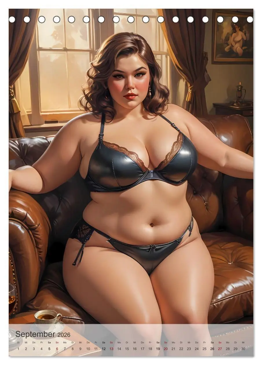 Bild: 9783516247244 | Pin-up Girls - Dralle Schönheiten (Tischkalender 2026 DIN A5 hoch),...