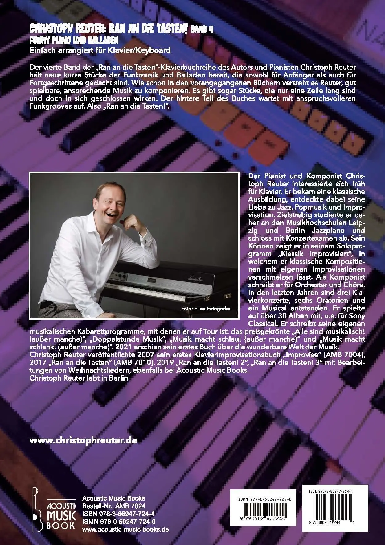 Rückseite: 9783869477244 | Ran an die Tasten. Band 4 | Christoph Reuter | Taschenbuch | 48 S.
