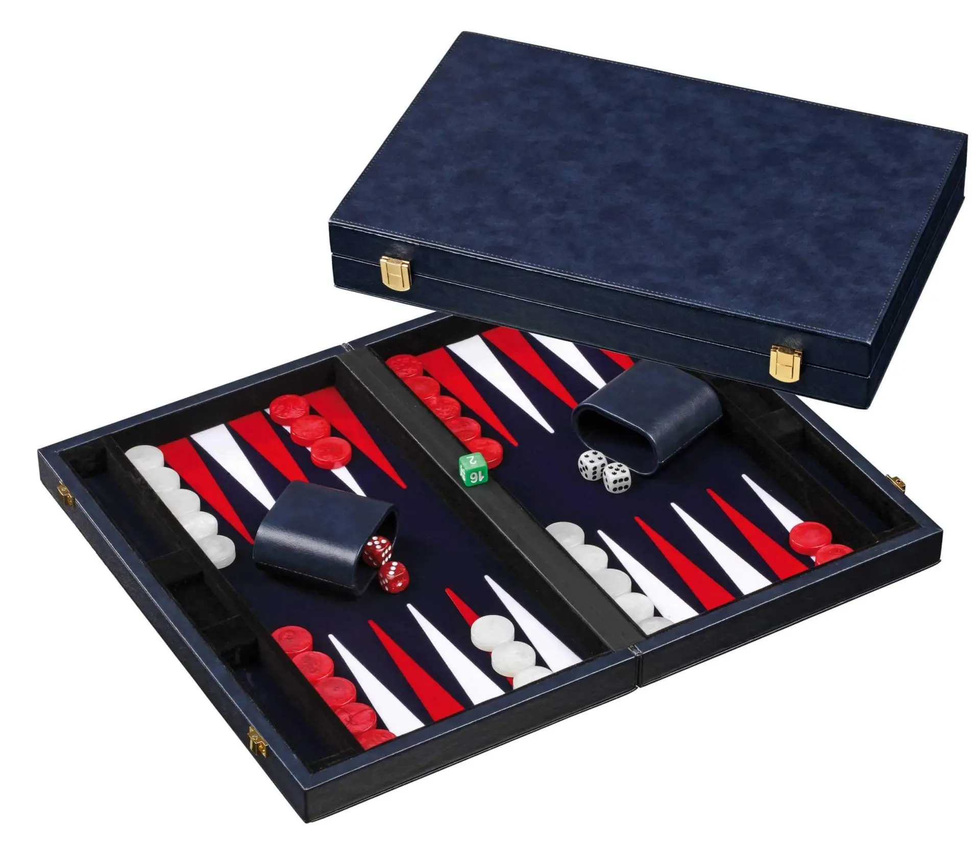 Cover: 4014156017344 | Philos 1734 - Backgammon, blau, medium, Kunstleder | Deutsch | 2022