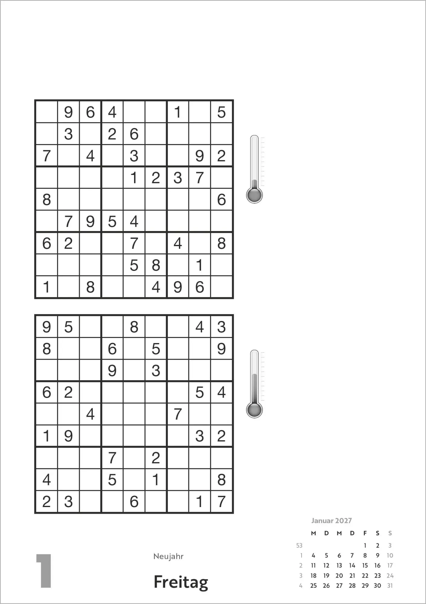 Bild: 4069095017344 | Das tägliche Sudoku 2027 | Kalender | 315 S. | Deutsch | 2027