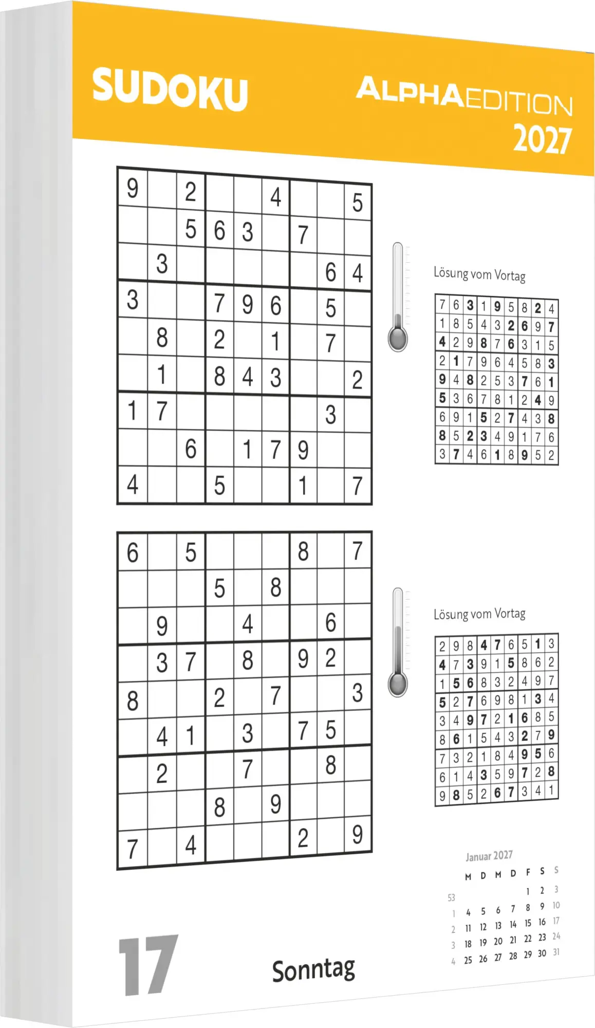 Bild: 4069095017344 | Das tägliche Sudoku 2027 | Kalender | 315 S. | Deutsch | 2027