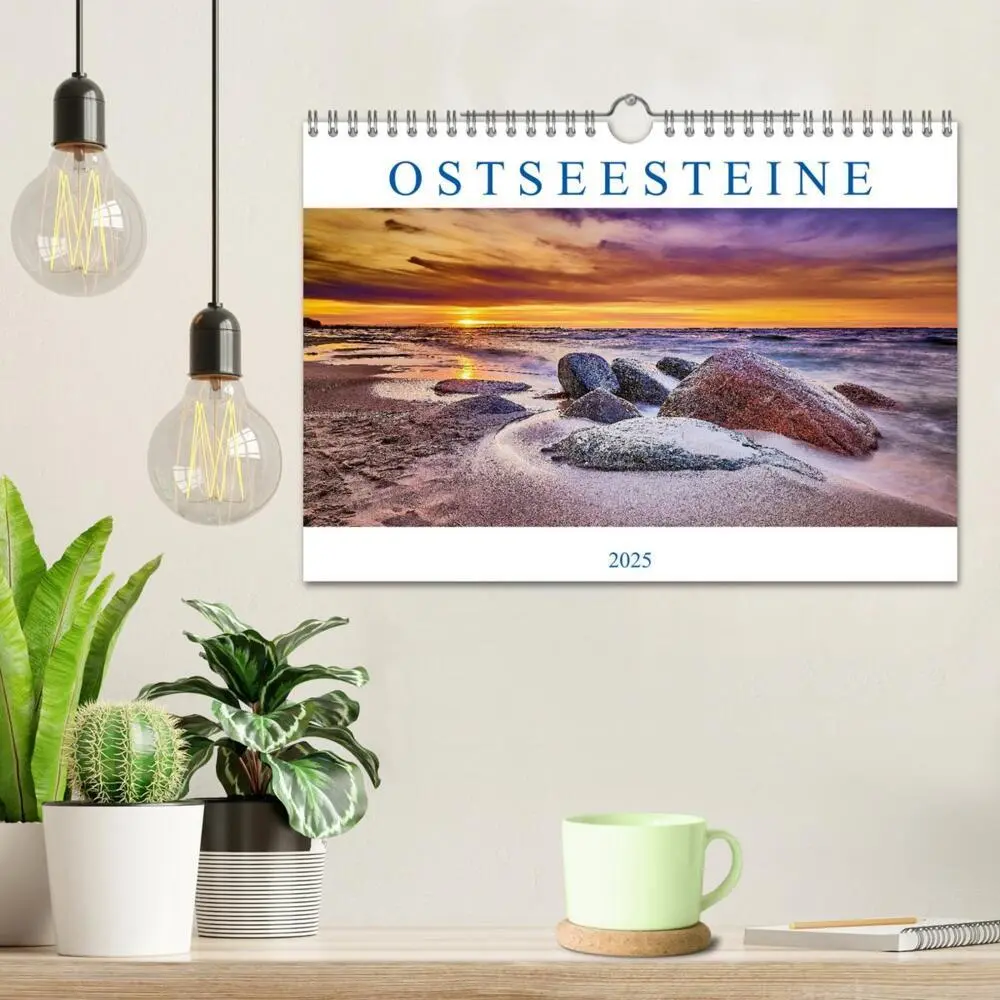 Bild: 9783435057344 | Ostseesteine (Wandkalender 2025 DIN A4 quer), CALVENDO Monatskalender