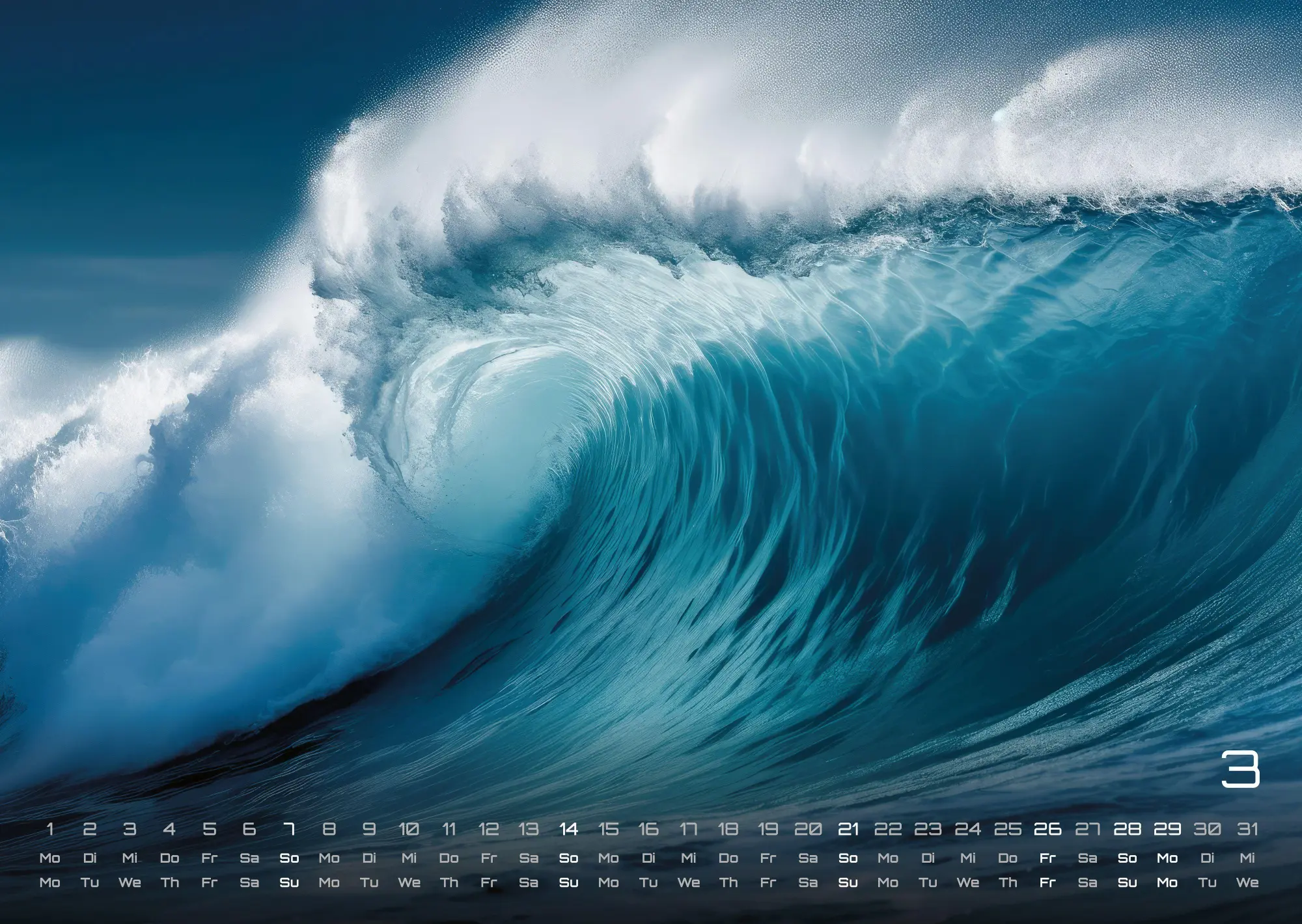 Bild: 9783986737344 | Meer - Im Rhythmus der Gezeiten! - 2027 - Kalender DIN A3 | de | 15 S.