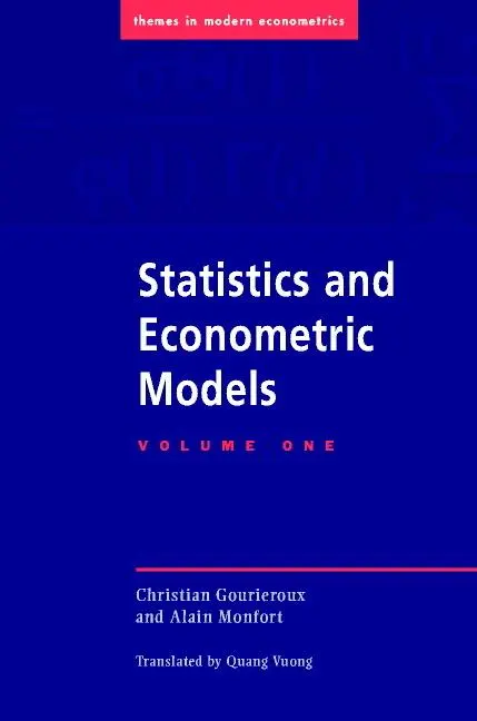 Cover: 9780521477444 | Statistics and Econometric Models | Christian Gourieroux | Taschenbuch