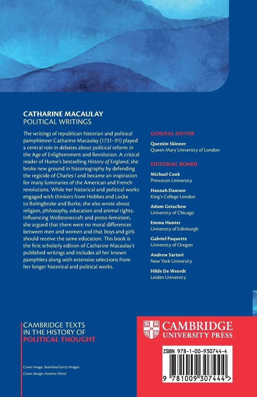 Rückseite: 9781009307444 | Catharine Macaulay | Political Writings | Catharine Macaulay | Buch