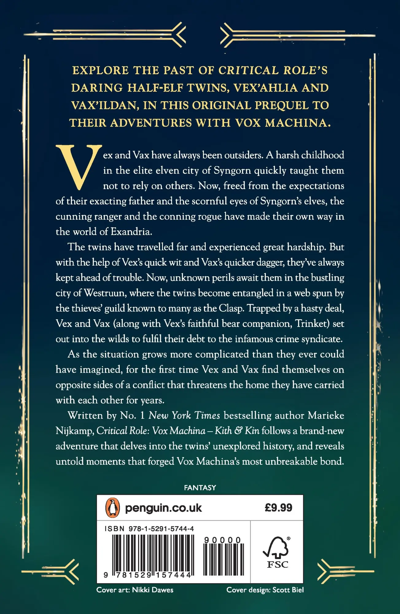 Rückseite: 9781529157444 | Critical Role: Vox Machina - Kith &amp; Kin | Marieke Nijkamp | Buch