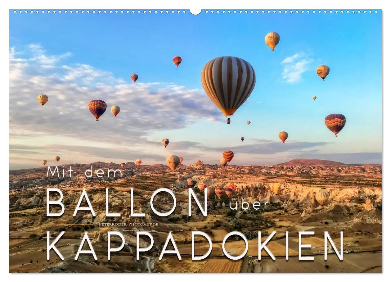 Cover: 9783435357444 | Mit dem Ballon über Kappadokien (Wandkalender 2025 DIN A2 quer),...