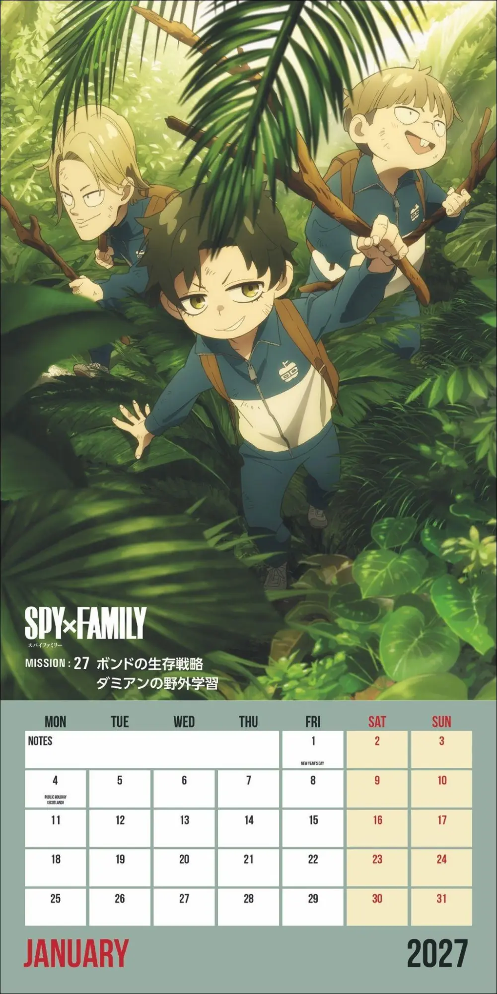 Bild: 9783840197444 | Spy x Family Broschurkalender 2027 | Kalender | 28 S. | Englisch