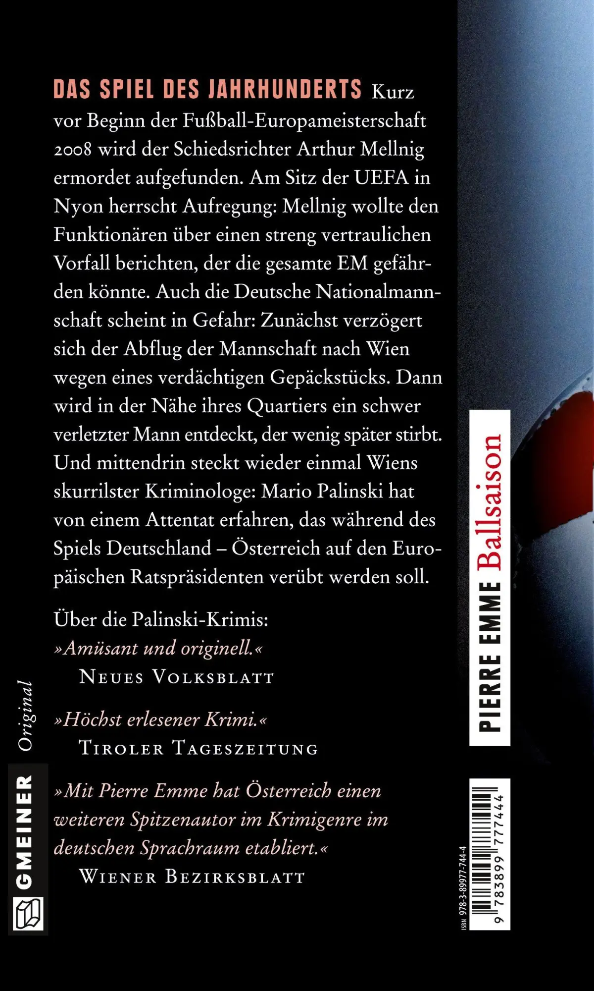 Rückseite: 9783899777444 | Ballsaison | Pierre Emme | Taschenbuch | 336 S. | Deutsch | 2008