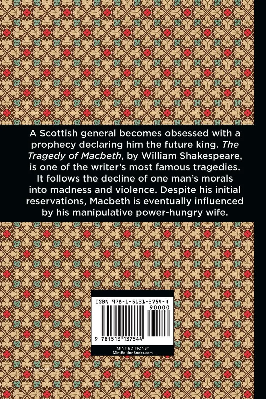 Rückseite: 9781513137544 | The Tragedy of Macbeth | Large Print Edition | William Shakespeare