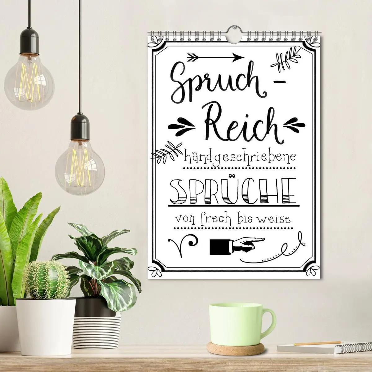 Bild: 9783516387544 | Spruch-Reich-handgeschriebene Sprüche von frech bis weise...