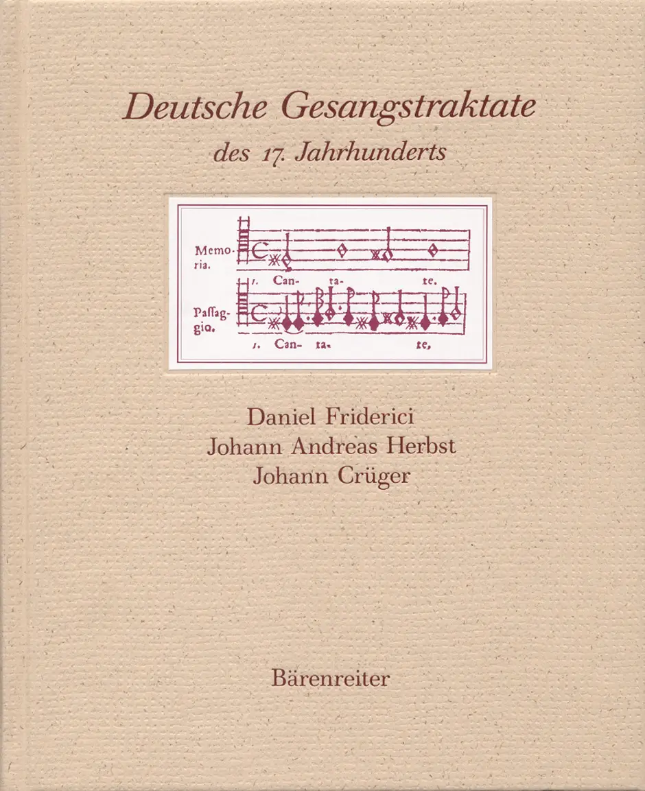 Cover: 9783761817544 | Deutsche Gesangstraktate des 17.Jahrhunderts | Daniel Friderici | Buch